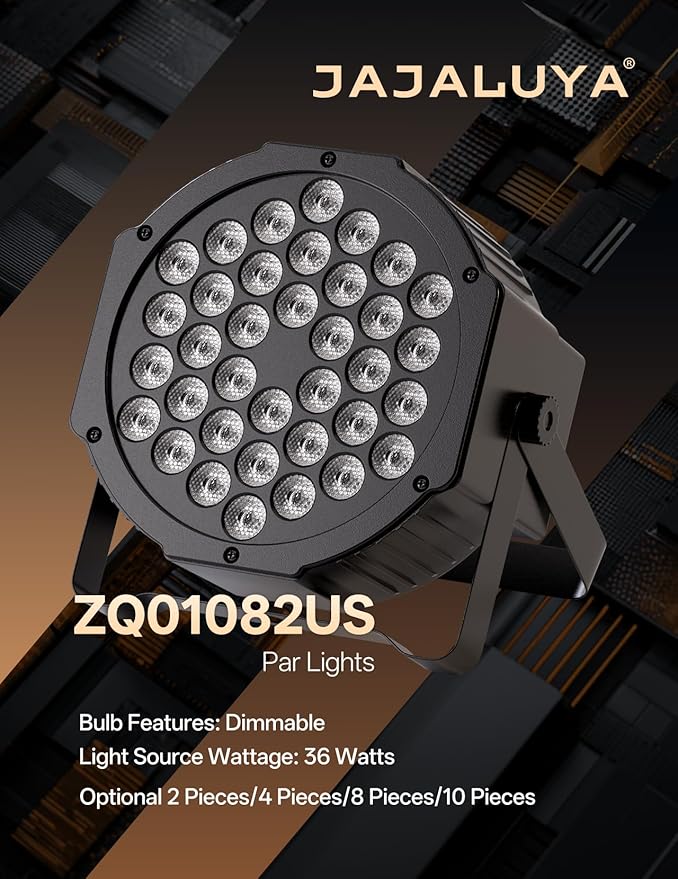 36 LED Stage Lights 7 Modes RGB DJ Par Lights - Image 2
