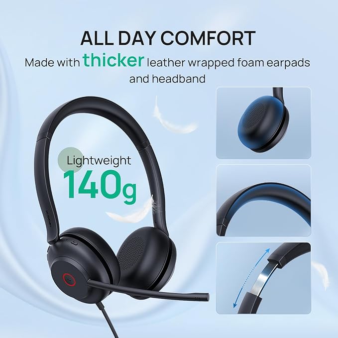 Yealink UH35 Wired Headset, USB Headset - Image 5