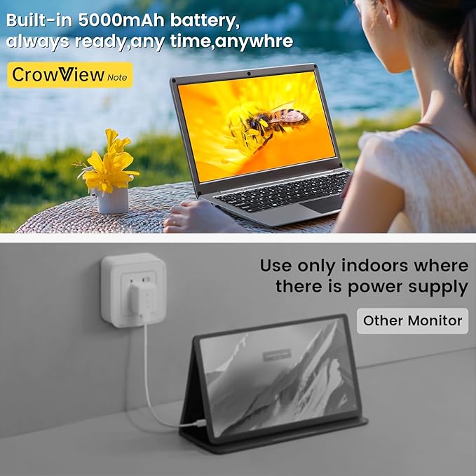 GrowCube Portable Monitor with Keyboard, 14inch 1080P FHD Lapdock Compatible - Image 8