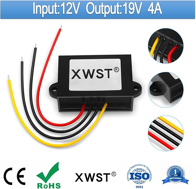 DC DC 12V to 19V 4A 9V-13V to 19V Voltage Regulator, Step-up Module, Boost - Image 2