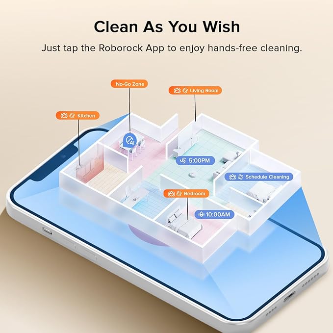roborock Qrevo Curv S5X Robot Vacuum and Mop, 18500Pa Suction, Zero-Tangling - Image 7