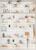 Wooden Wall Organizer Kit, Versatile Display Panel by Unknown