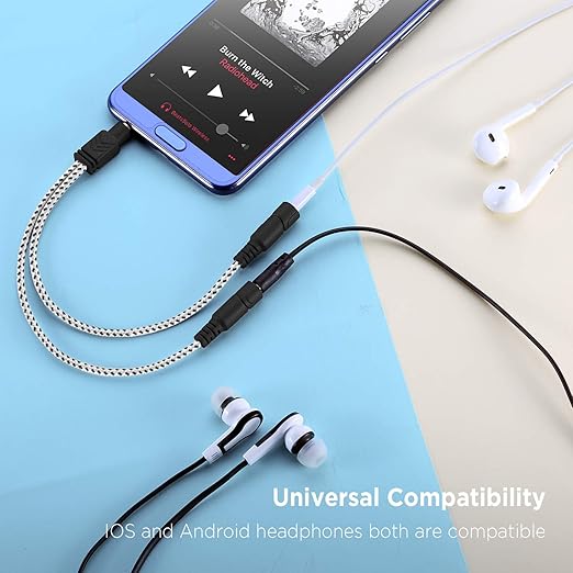 DUKABEL Headphone Stereo Splitter Cable, 3.5mm Dual Headphone Jack Splitter - Image 2