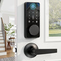 Biquole Smart Lock with Handles, Fingerprint Door Lock App Control, Keyless by Biquole