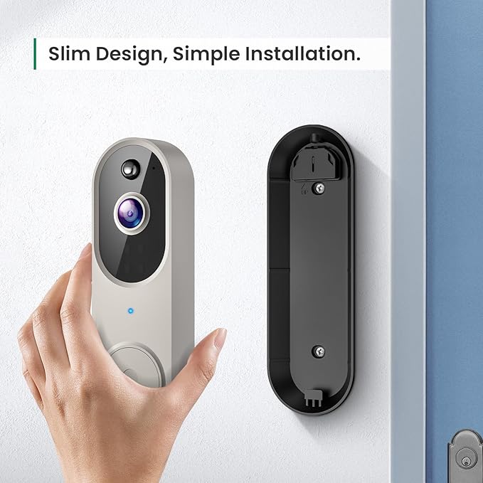 GridTera 1080p Wireless Video Doorbell Camera, AI Human Detection, Live View - Image 7
