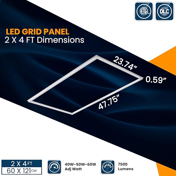 Nothing BUT LEDs 2x4 FT Edge-Lit Frame LED Flat Panel Light, 5CCT Selectable - Image 4