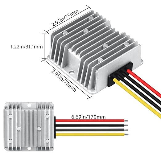 LeMotech DC 24v to 12v Converter 10A 120W Step Down Converter Voltage Reducer - Image 8
