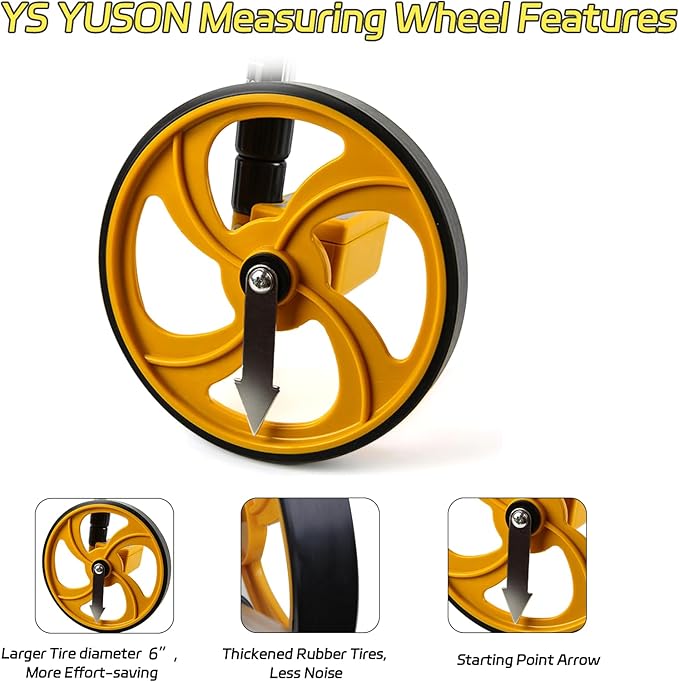 YS YUSON 6 Inch Measuring Wheel Complete Kit - Image 4