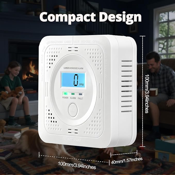 Carbon Monoxide detectors with LCD Constant Display, 85db Alarm & Low Power - Image 9