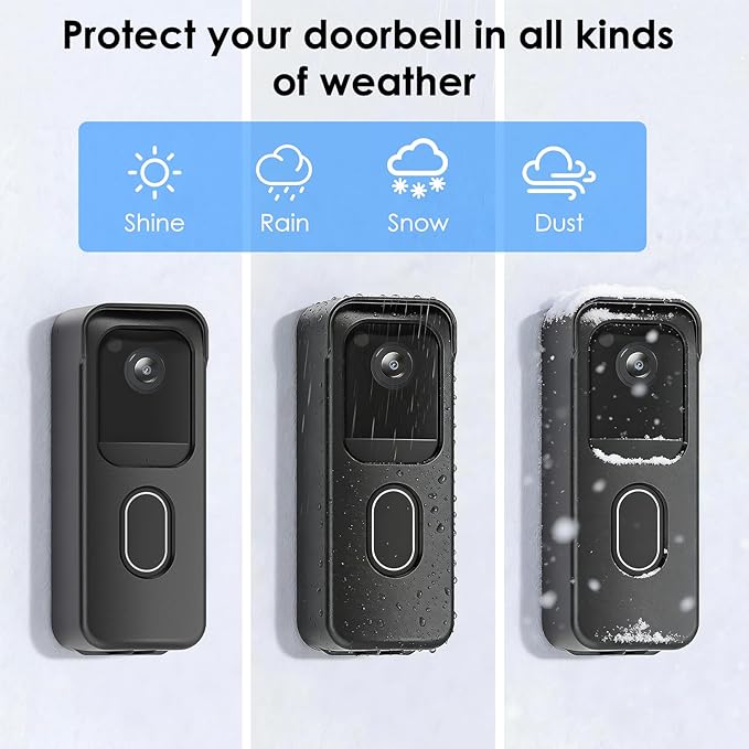 No Drill Door Mount for Blink Video Doorbell, Adhesive Mounting Bracket - Image 4