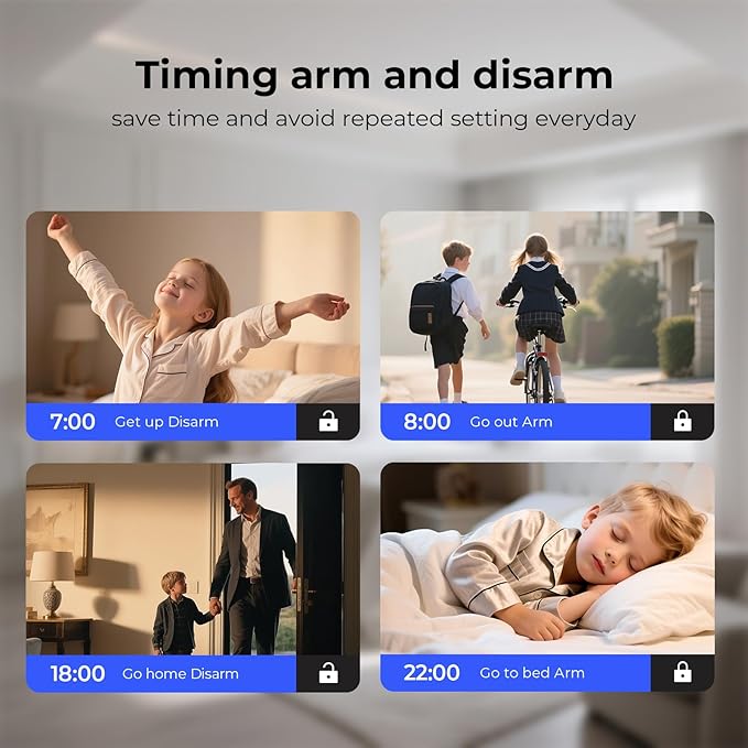 Hapippofa Wireless Home Security System WiFi/4G Home Alarm System - Image 6