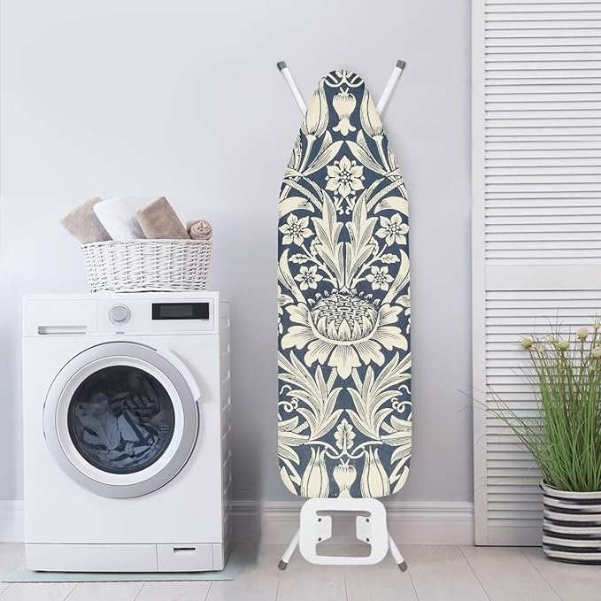 ZCFYGDX William Morris Floral Ironing Board Cover Decor, Resist Scorching & - Image 3