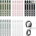 25 PCS Silicone Cable Ties Cord Organizer by HarmonyBazaars