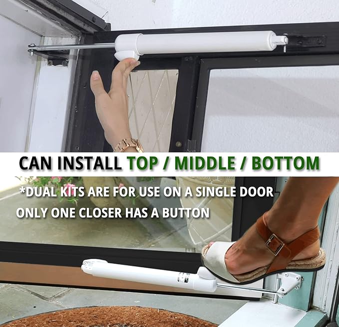 Touch 'n Hold Smooth Dual Door Closer System – Heavy-Duty - Image 6