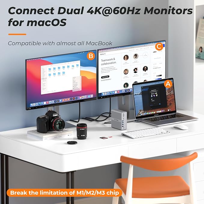 DisplayLink Docking Station Dual Monitor 4K@60HZ - Image 3