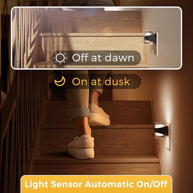 L LOHAS LED Night Light, Modern Night Lights Plug into Wall, 3000K/4000k/5000K - Image 5