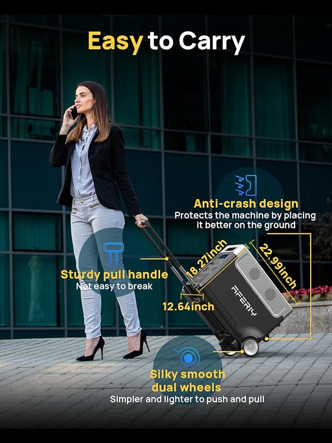 AFERIY 3840Wh Portable Power Station, 120V AC Outlets x 5, 2.5H Fast Charge - Image 5