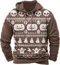 Halloween Hoodie Men Graphic Pumpkin Ghost Printed Sweatshirt Casual Trendy by Spatofa