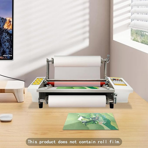 13 inch Laminator Machine Hot and Cold Roll Laminator 110V Digital Thermal - Image 2