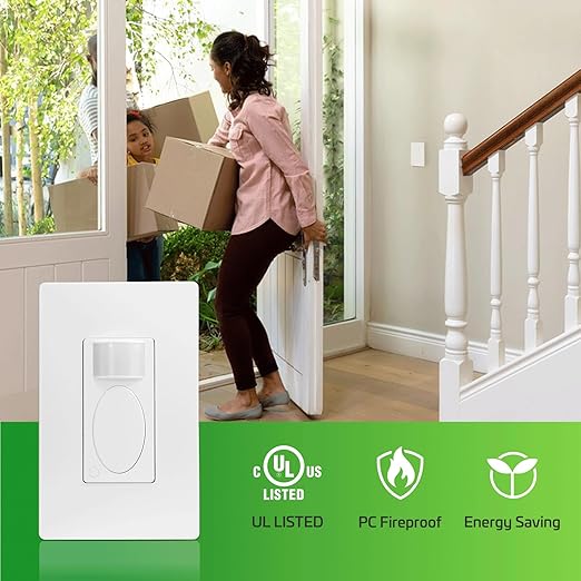 RAYZEEK PIR Motion Sensor Light Switch, Single-Pole Motion Activated Wall Switch - Image 2