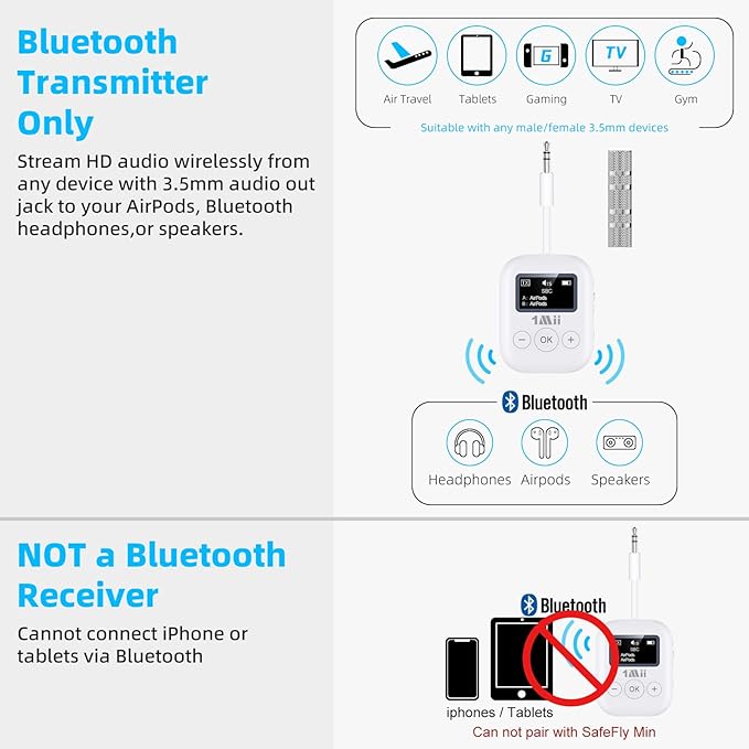 1Mii Airplane Bluetooth 5.3 Transmitter - Image 8