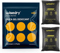 wisedry 2 x 500 Gram Rechargeable Silica Gel Car Dehumidifier, Microwave Fast by wisedry