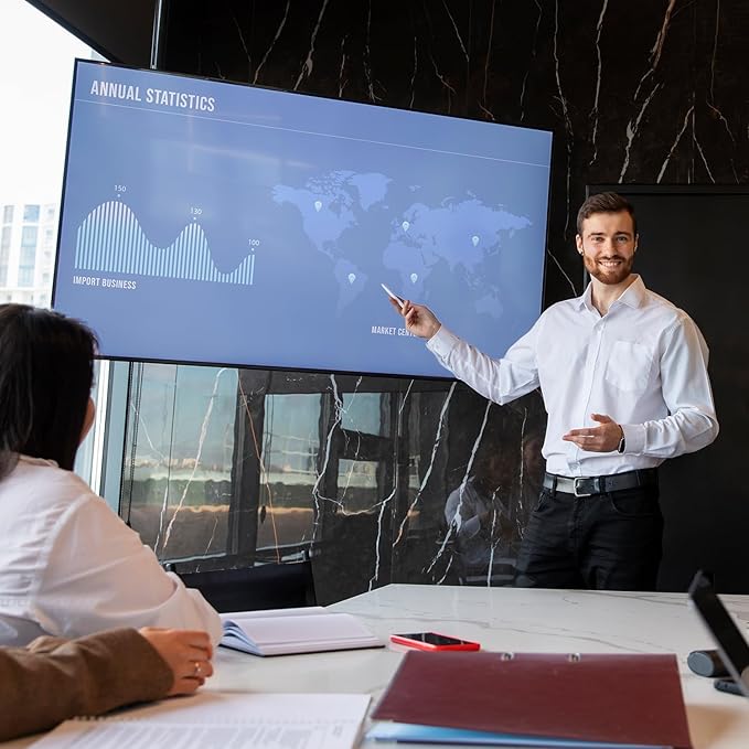 TouchWo 55" Interactive Touchscreen Monitor, Smart Board FHD 1080P Display - Image 6