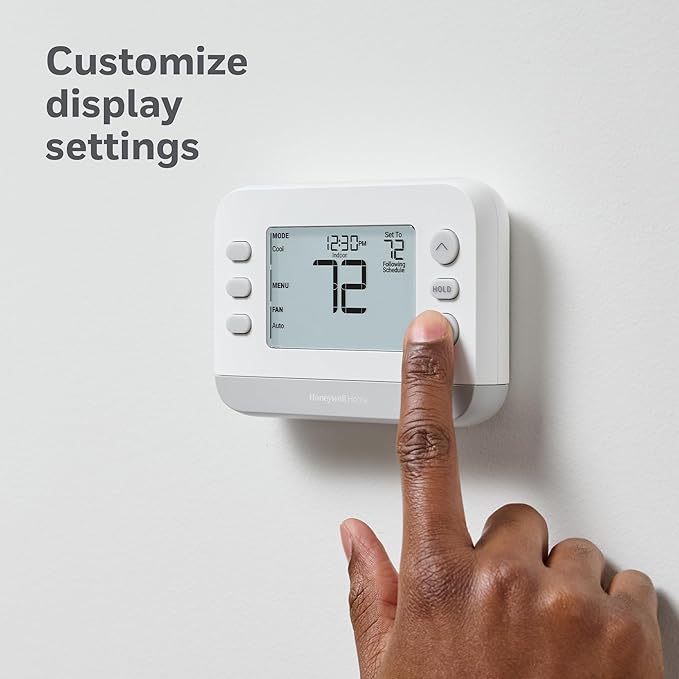 New! Honeywell Home Programmable Thermostat, Conventional/Heat Pump - Image 7