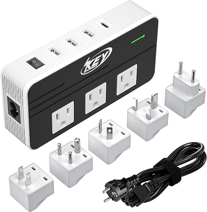 Key Power 230-Watt Step Down 220V to 110V Voltage Converter & International by KeyPower