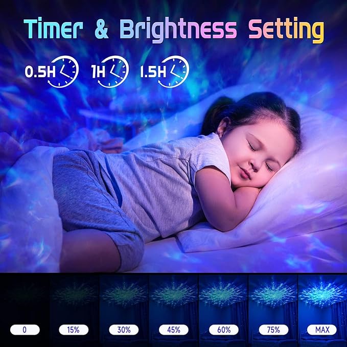 Galaxy Projector with HiFi Bluetooth Speaker & 15 White Noise Sounds - Image 4