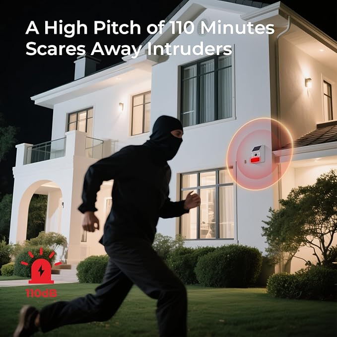 Solar Wireless Motion Sensor Alarm, Driveway Alarm Outdoor Waterproof Alert 120 - Image 6