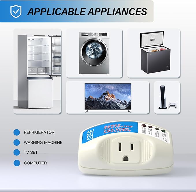 BSEED Voltage Protector, Single Outlet Surge Protector - Image 5