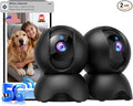 YYSY 2K 2.4GHz & 5GHz Indoor Security Camera, 2 Packs Pet/Dog/Baby Security by YYSY