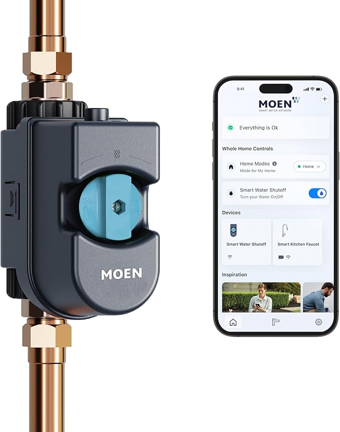 Moen Flo Smart Water Monitor and Automatic Shutoff Sensor, Wi-Fi Connected - Image 17