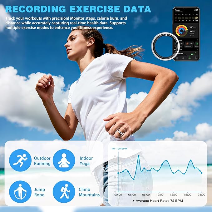 S SECRETTOP Smart Ring Fitness Tracker - Image 4