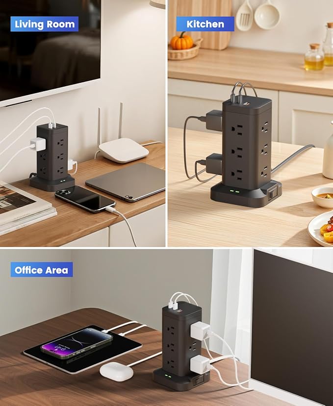 Tagzilo 15-in-1 Power Strip Tower - Image 5