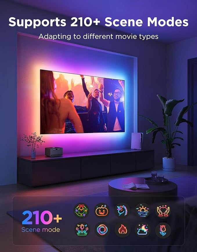 Govee TV LED Backlight 2, 18.4ft Cuttable TV Lights - Image 4
