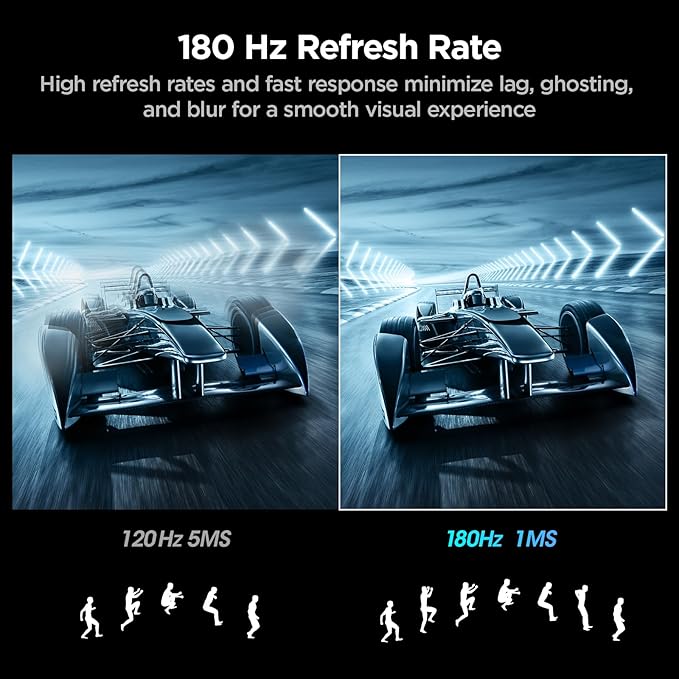 KOORUI 27 Inch Curved Gaming Monitor, Full HD 1080p 1500R 180Hz Computer Monitor - Image 2
