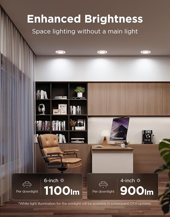 Govee Smart Recessed Lighting 4 inch, RGBIC LED Recessed Light Compitable - Image 8