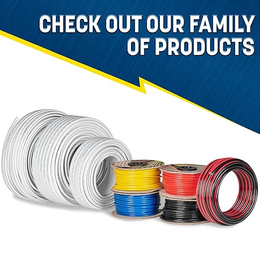 GS Power 100 Ft Duplex Marine Wire, 14 Gauge Wire, Oxygen-Free Tinned Copper 14 - Image 6