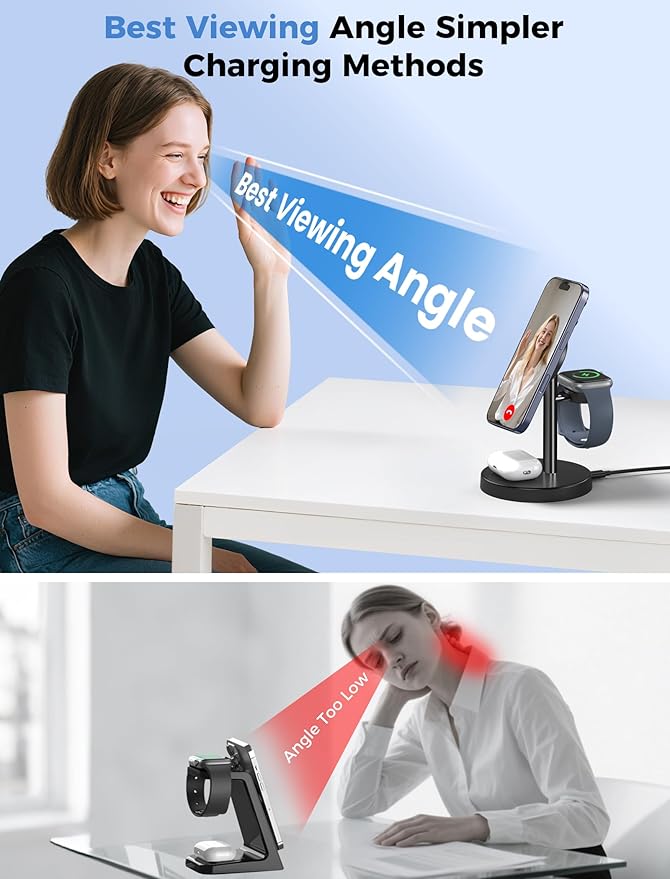 Aeinidi 2026 3 in 1 Wireless Charging Station Compatible - Image 7