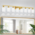 DIKAIDA 52inch Gold Bathroom Light Fixtures, Modern Bathroom Vanity Light by DIKAIDALights