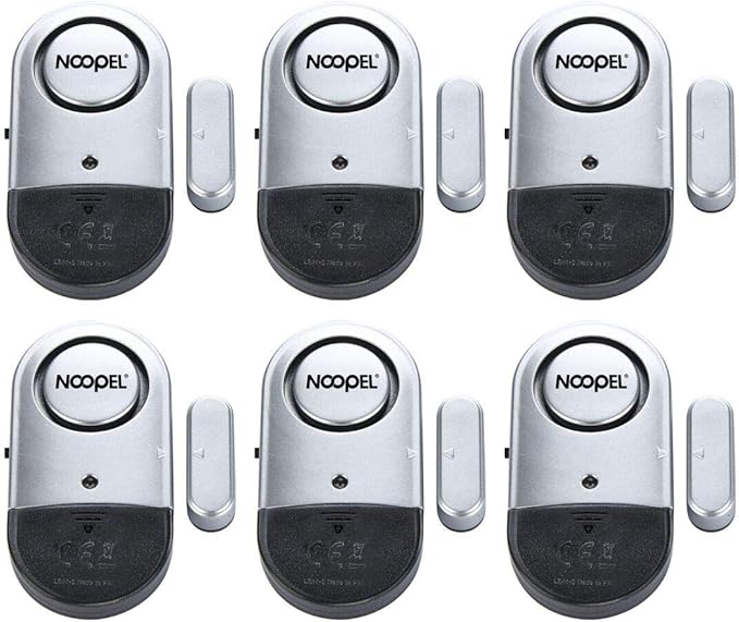 Door Alarms for Kids Safety, 6 Pack 120dB Pool Alarm Sensor for Doors and by FocusonYourSafety