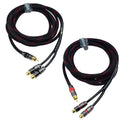 Arklove 5ft Shielded RCA Splitter Subwoofer Stereo Audio Video Cable 1 Male to by Arklove