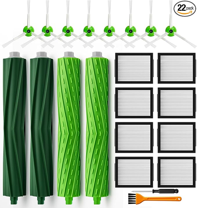 Bluevisk 22 Replacement Parts for iRobot Roomba i7 i7+ i2 i3 i3+ i4 i4+ i6 i6+ by Bluesisk