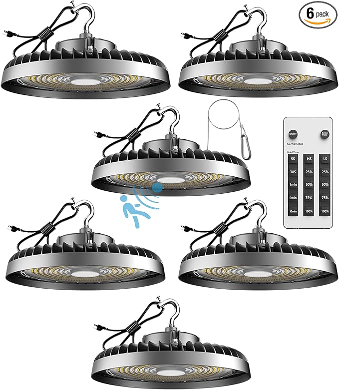 Lightdot 150W Smart LED High Bay Light 22500lm UFO High Bay Shop Light by LightdotLighting