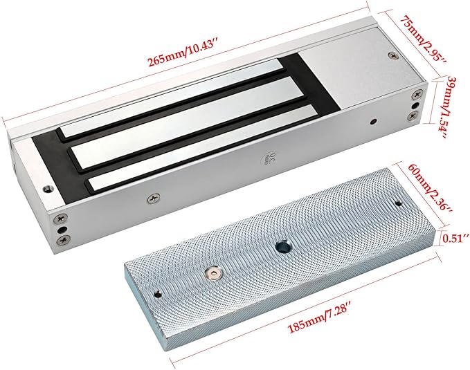 Electromagnetic Lock with Z and L Bracket 1200LBS 500KG Holding Force Electric - Image 2