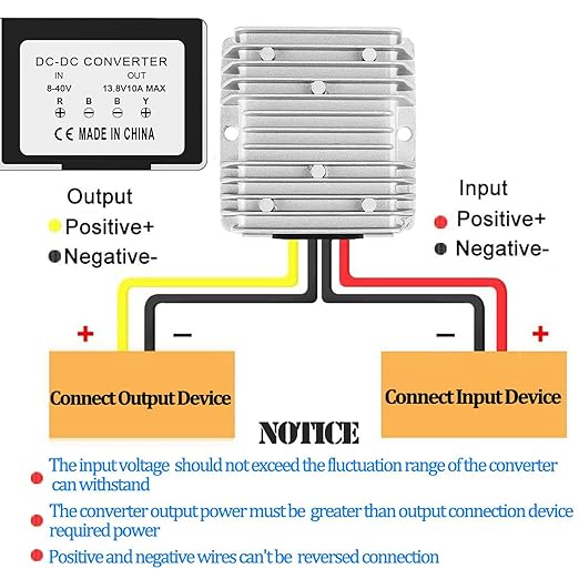 DC Voltage Reducer Converter DC 8V-40V to 13.8V 10A 138W Automatic Step Down Up - Image 7