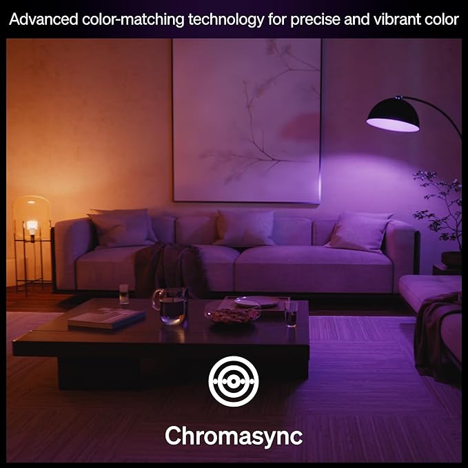 Philips Hue Smart LED A19 Bulb 2-Pack, E26 Base, Full Spectrum Light - Image 6