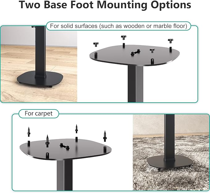 WALI Universal Speaker Stands, 23 Inch Surround Sound Speaker Stands - Image 5